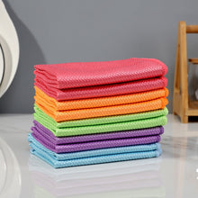 Load image into Gallery viewer, 10 Pack Reusable Microfiber Glass Cleaning Cloth